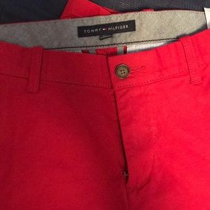 Red Casual Pants